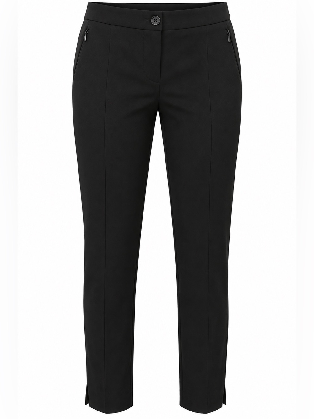 Laura Petites Black Slim Ankle Dress Pants Size 4 Stretch Career